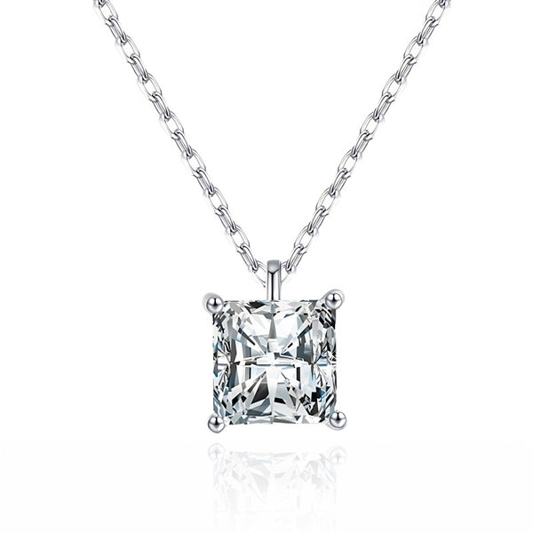 colar longo zirconia, colar feminino delicado, colar em zirconia, colar de prata com zirconia, Colar Feminino de Prata 925 com Zircônia Brilliance