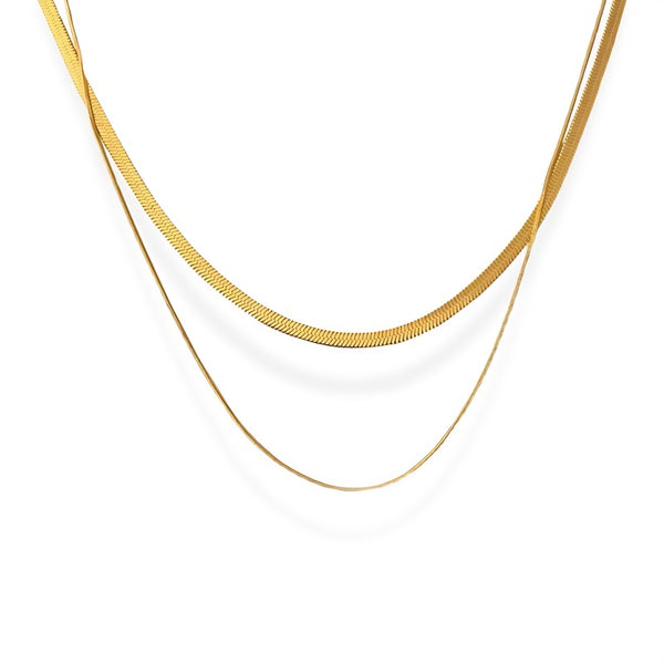 joias de luxo, colares, acessorios-sofisticados, colares aço inoxidável, Colar Feminino de Aço Inoxidável Duetto - Pacjni